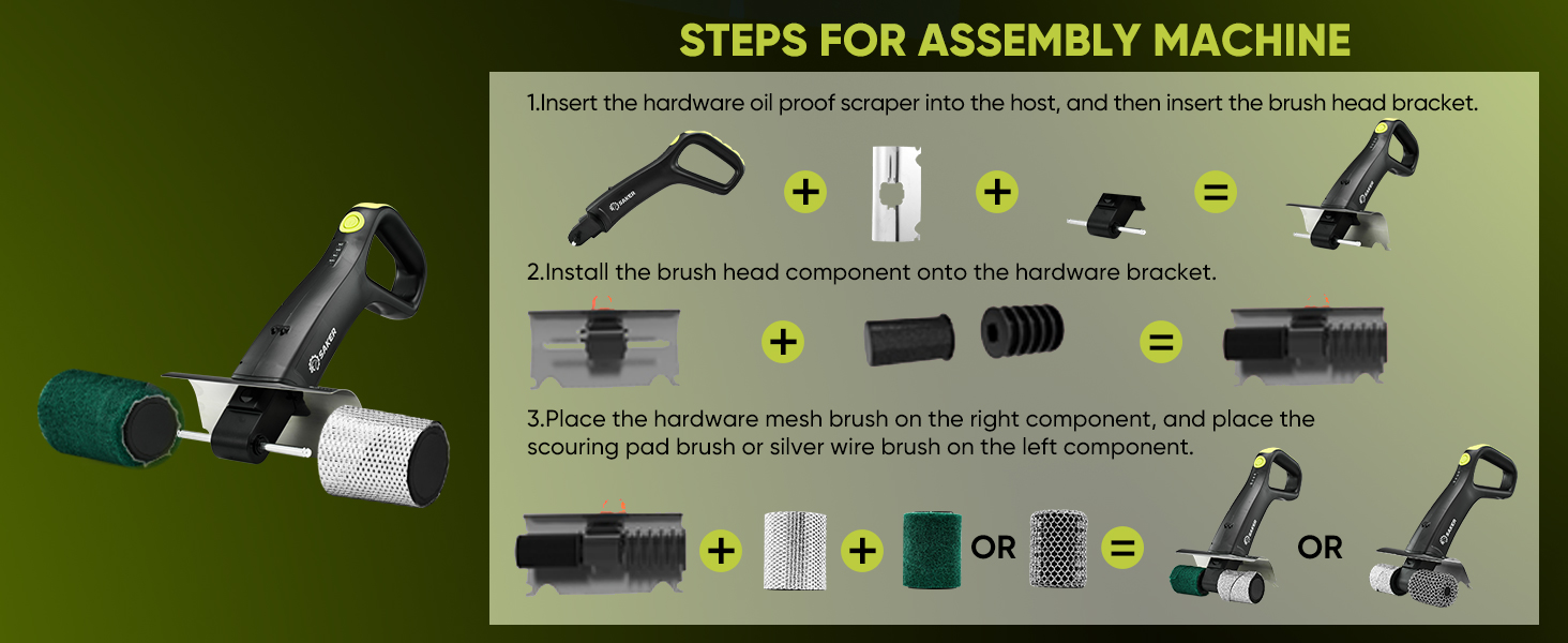 Saker Electric Grill Brush
