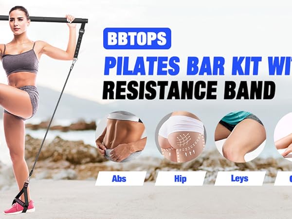 pilates equipment ,pilates bar kit with resistance bands