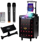 Starument Portable Karaoke Machine for Adults & Kids Complete Karaoke System Includes Bluetooth S...