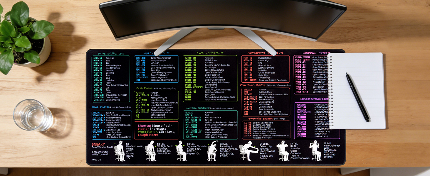 MOSISO Large Mouse Pad Gaming Mousepad