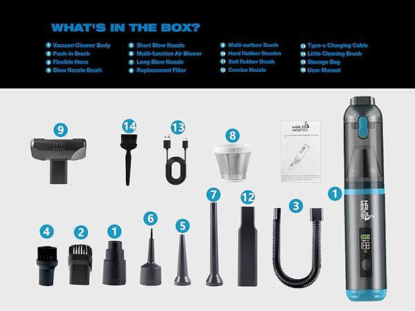 4 IN 1 PORTABLE MINI CORDLESS VACUUM CLEANER