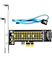 GLOTRENDS PA09-SA M.2 SATA Adapter for M.2 NGFF SATA SSD to SATA I/II/III, SATA Cable and M.2 scr...