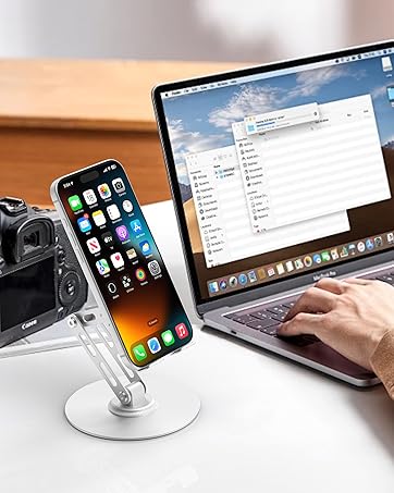 Silver 360° Rotating Cell Phone Stand