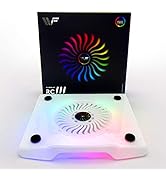 WFPOWER Dream Color Cooling Fan Stand for PS4 &amp; Xbox, USB LED Rainbow Color Cooler, Neon Light Pa...