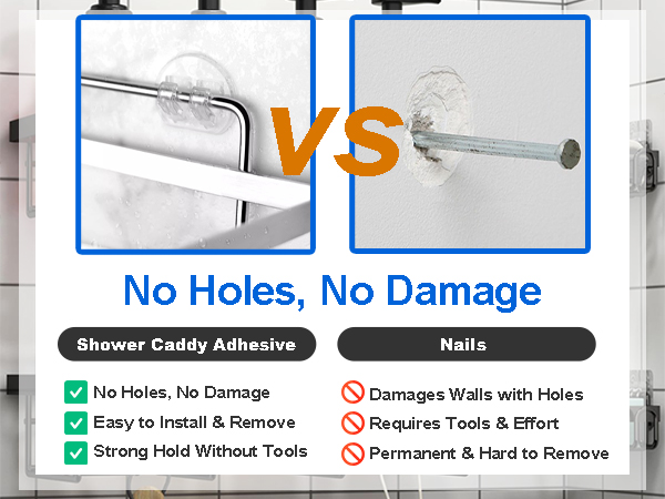 No holes, no damage — adhesive vs nail installation