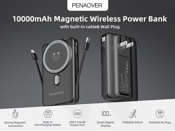 magnetic portable charger for iPhone 16
