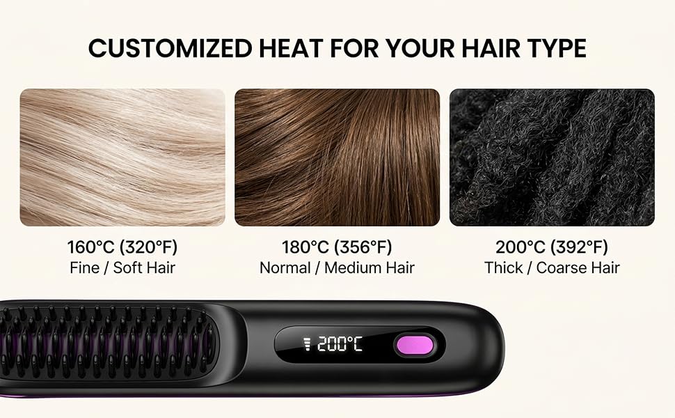 Portable hair straightener