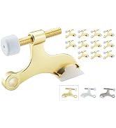 Hinge Pin Door Stop, Adjustable Door Stopper Hinge, 12 Pack | Heavy Duty Zinc Alloy Design, 2.5"x...
