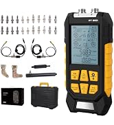 LUTIFIX Manometer, Brake System Pressure Tester with 11 Adapters, 3 Units Switch, Magnetic Back, ...