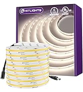 HitLights COB LED Strip Lights Neutral White 4000K 16.4FT UL-Listed High Lumen High Density LED T...