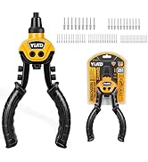 Rivet Gun,10"Pop Rivet Gun Kit with 250pcs Blind Rivets Heavy Duty Rivet Gun Hand Tools with 5 In...