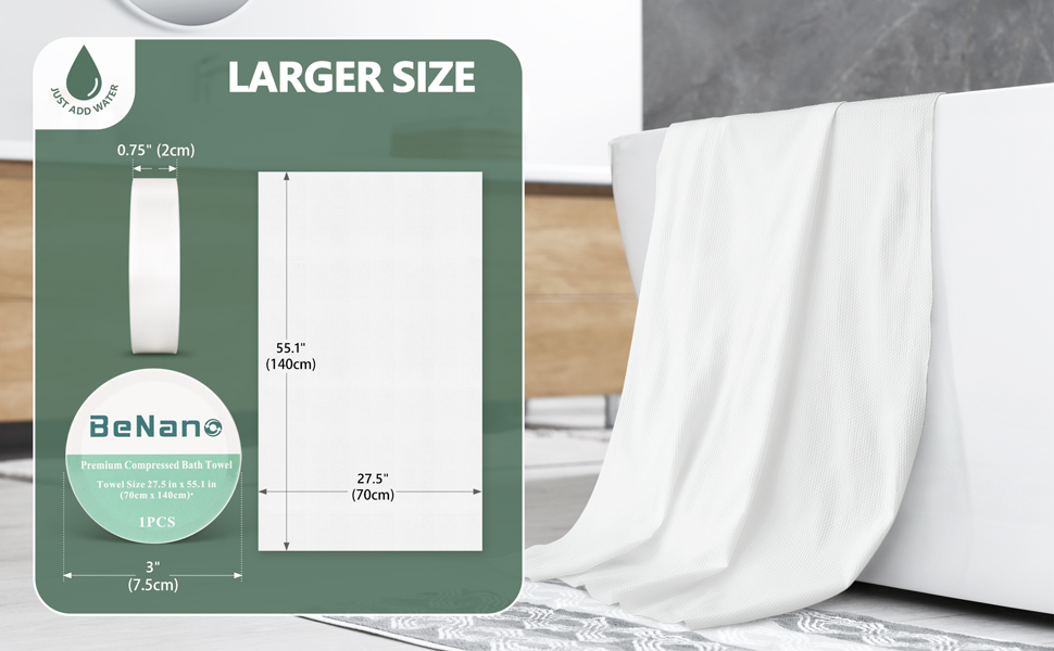 larger size bath towel