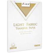 A-SUB Iron-On Heat Transfer Paper for White and Light Fabric 8.5x11 inches T Shirt Transfer Paper...