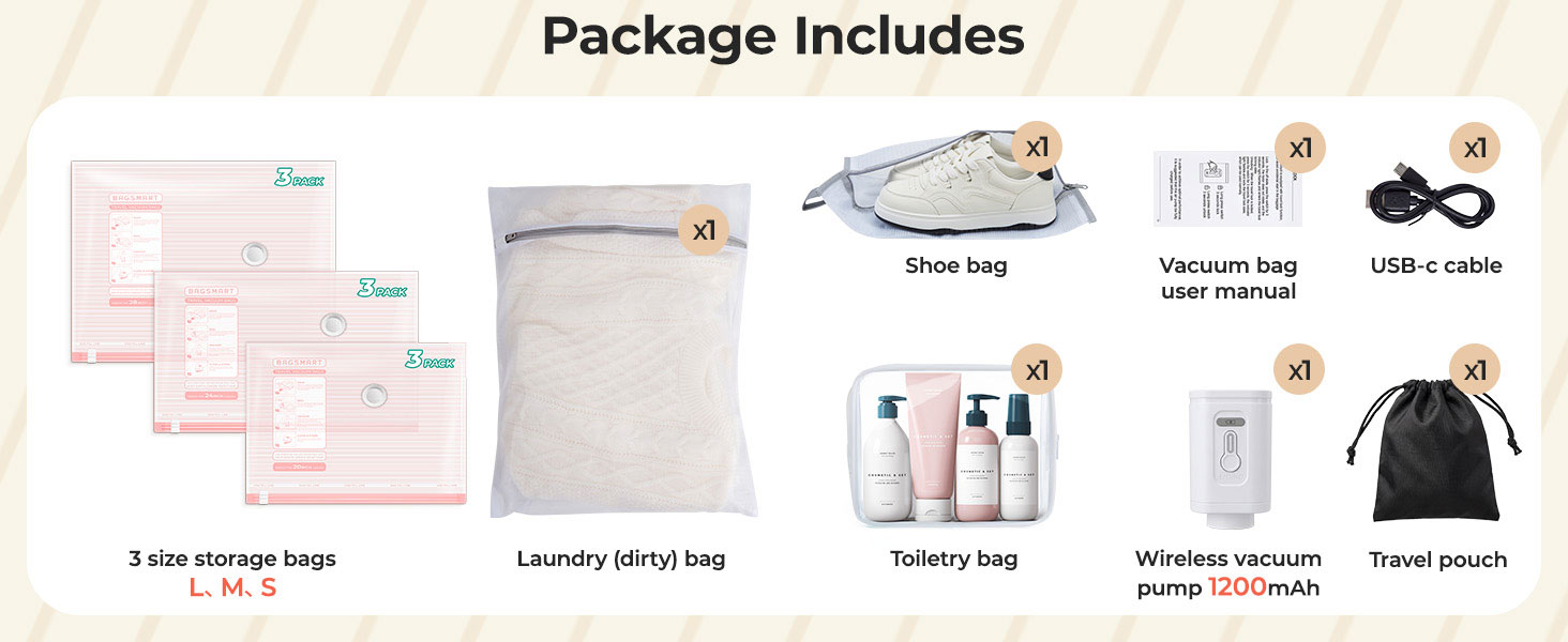 travel vacuum bags