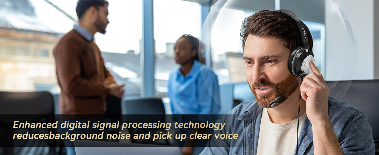 computer headset with microphone, computer headphones, headphones for laptop, usb headse