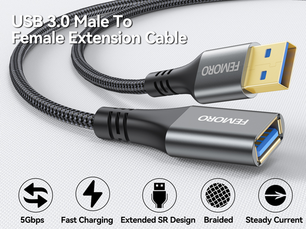 usb extension cable 3.0 15ft
