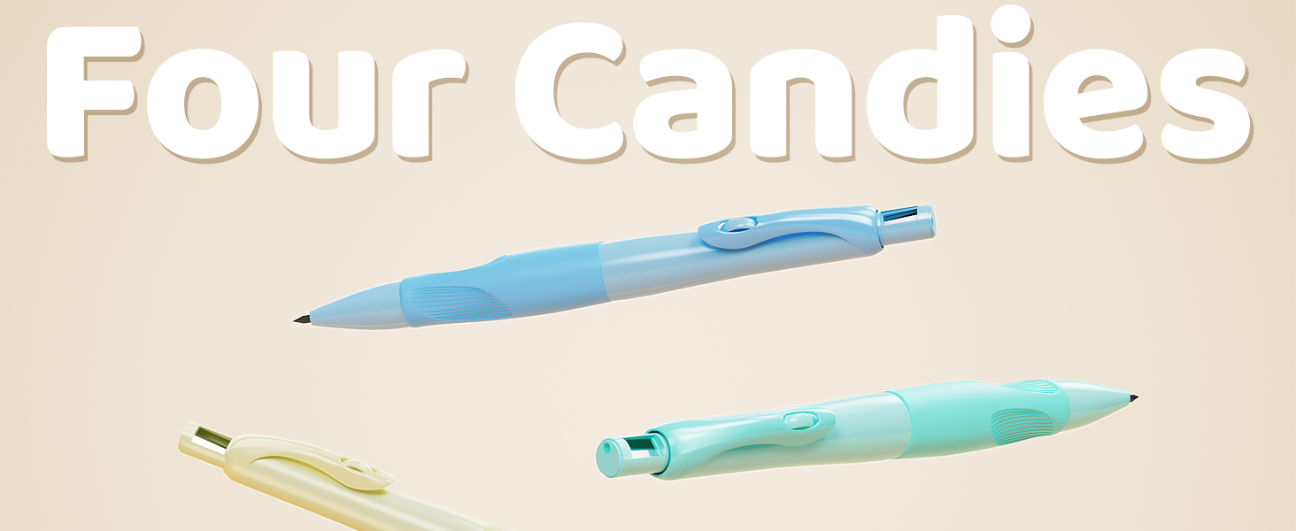 Four Candies mechanical pencil set
