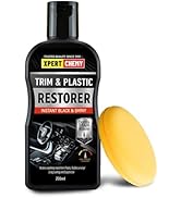 XPERTCHEMY Plastic Restorer for Car with Foam Applicator, Black Trim Restorer, Bumpers and Rubber...