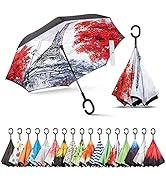 Sharpty Inverted, Windproof, Reverse Umbrella for Women with UV Protection, Upside Down with C-Sh...