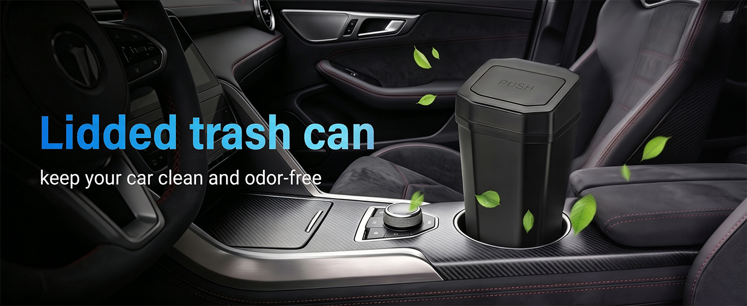 car garbage can