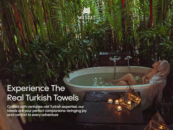 Experience the real turkish towel banner