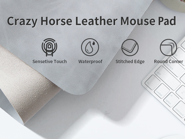 NUOYOU Leather Desk Pad Protector, Laptop Desk Mat, Large Mouse Pad