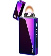 GADATOP Arc Plasma Flame Lighter USB Rechargeable Windproof Electric Lighter for Candle(Color)