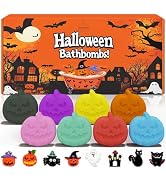 Halloween Bath Bombs for Kids with Surprise Toys Inside Boo Basket Stuffers Bubble 8 Pack Pumpkin...