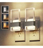 L LOHAS LED Night Light, 2 Pack Adjustable Color Temperature Night Lights Plug Into Wall, 2000K/3...