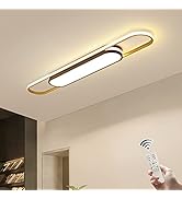 Qcyuui Linear Ceiling Light Modern LED Ceiling Lamp Dimmable Acrylic Ceiling Lighting Fixture wit...