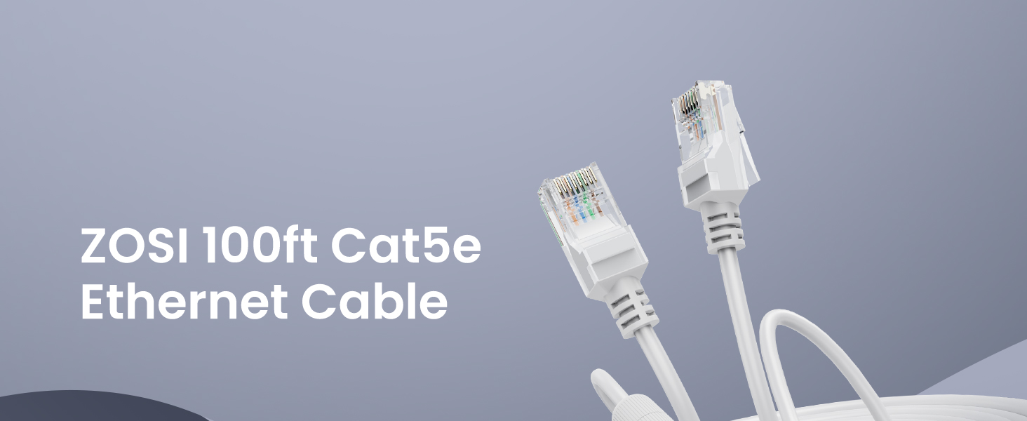 ZOSI 100ft Cat5e Ethernet Cable