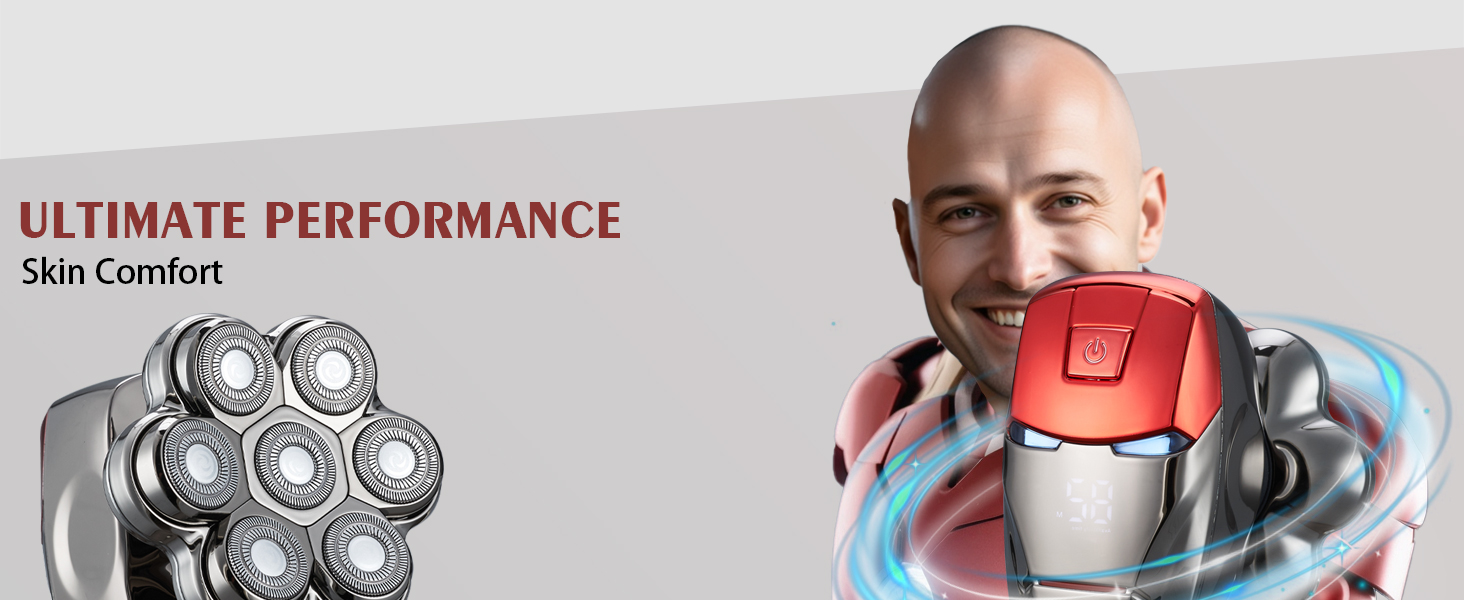 Head Shavers for Bald Men Upgraded Detachable Magnetic Head Shaver