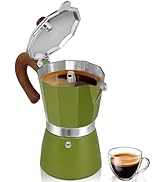Belly Moka Coffee Maker Stovetop Espresso Maker 3 Cup Aluminum Moka Pot Percolator 5oz 150ml Easy...
