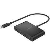 Belkin Connect USB-C to 4-Port USB-C Hub, Multiport Adapter Dongle with 4 USB-C 3.2 Gen2 Ports &amp;...
