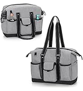 Damero Nurse Bag for Work, Utility Tote and Nurse Bag, Home Health Nurse Bag with Zip-Top Closure...