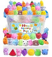 80 Pack Squishy Toys, Kawaii Party Favors for Kids 3-5, 4-8, 8-12, Treasure Box Toys for Classroo...