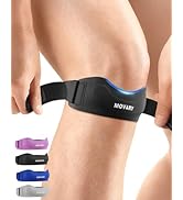 Movary Silicone Patellar Tendon Support Strap 1-Pack,3 Adjustable Straps,Knee Brace for Women &amp; M...