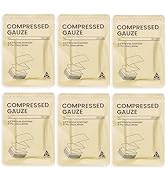 Aid Code 6 Packs Sterile Compressed Gauze with Z-Folded - Wound Gauze for Bleed Stop, 4.5" x 4.1 ...