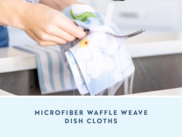 kitchen towels, drying towel, waffle weave, microfiber