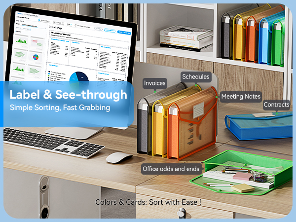 ThinkTex Plastic Expanding File Folder