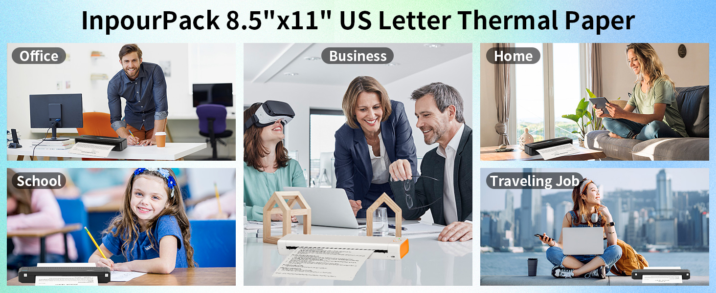 thermal paper 8.5x11 inch roll