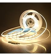 Aclorol COB LED Strip Lights for TV 5V USB Powered Warm White 6.56FT 320Leds/M COB Flexible Light...