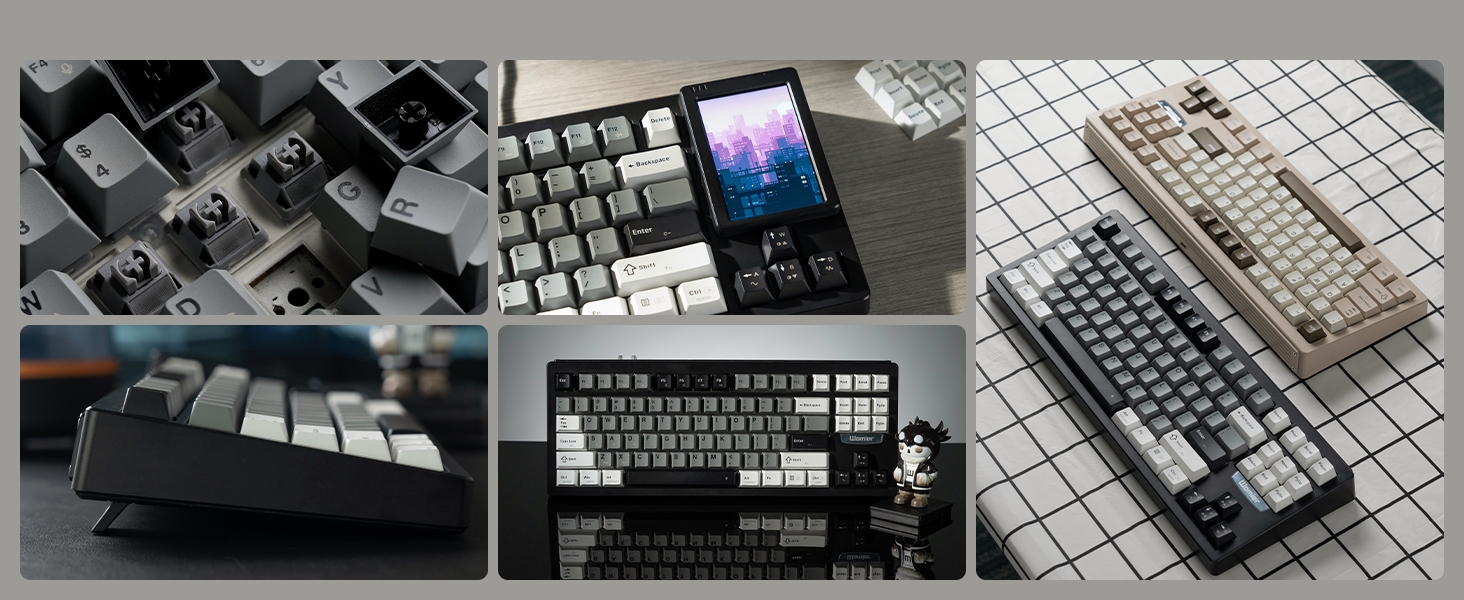 Custom Creamy Keyboard 75% Mechanical Gaming Keyboard Hot-Swappable Keyboard