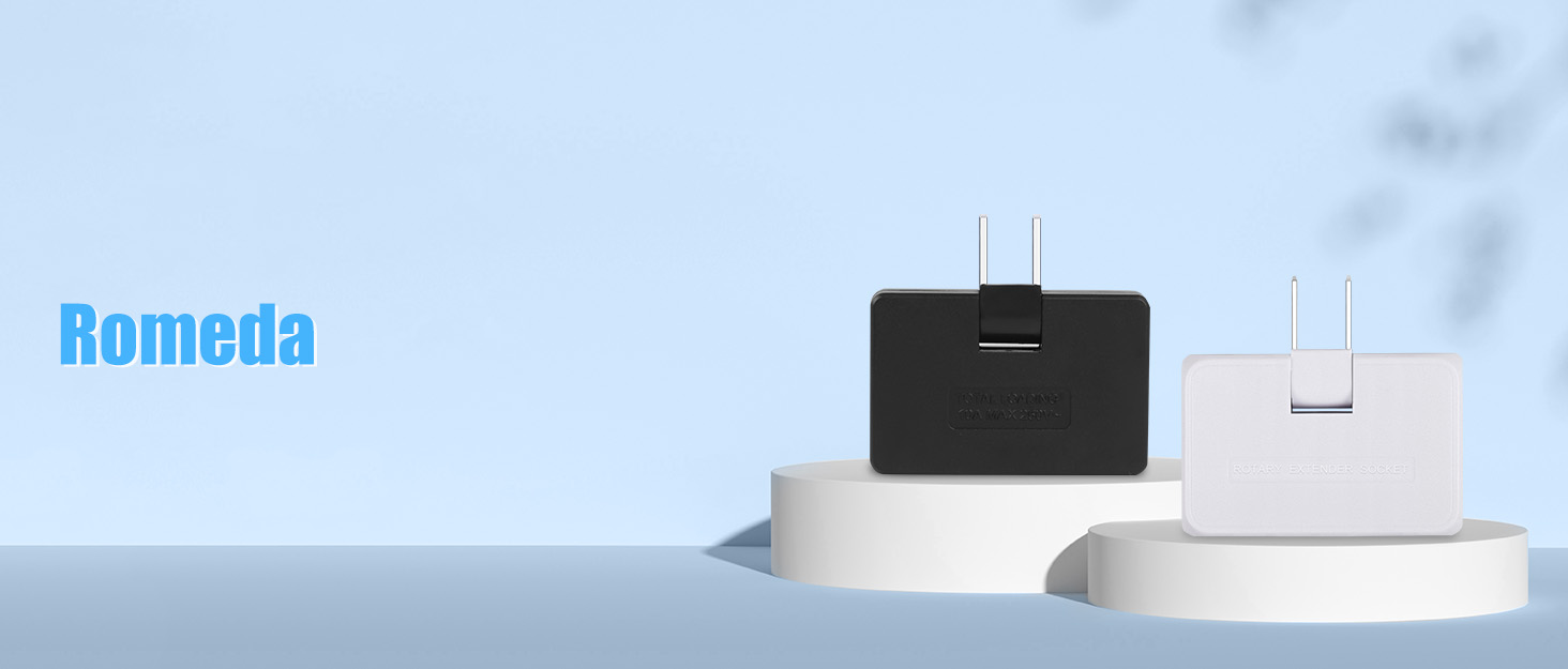 3 Pack AC Flat Wall Outlet Extender Flat Plug Adapter Outlet,