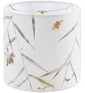 Aspen Creative 31223A, Transitional Drum (Cylinder) Shaped Construction White, 8" Wide (8" x 8" x...