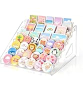7-Tier Acrylic Card Display Stand, Button Sticker Display Rack Holder | Greeting Card Display She...