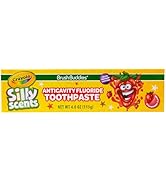 Brush Buddies Crayola Silly Scents Flavored Kids Toothpaste with Fluoride, Anticavity Toothpaste,...