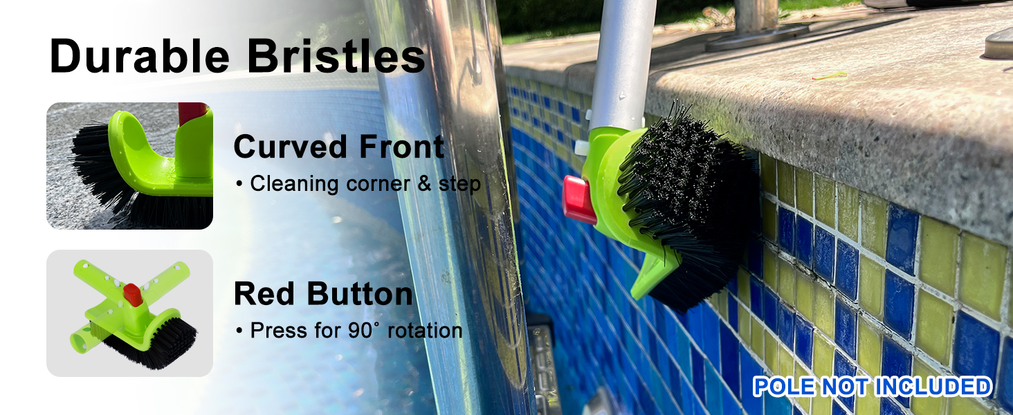 Specially designed handle can be rotated left and right at 90° by pressing the red button