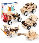 Poraxy 5 in 1 STEM Kits for Kids Age 8-10, Science Building Project Craft for 8-13, Model Car Kit...