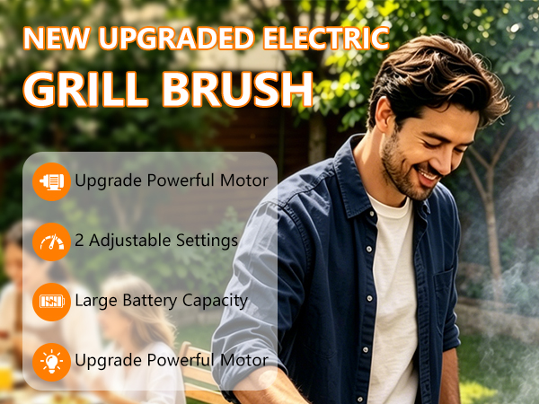 Electric Grill Brush for Outdoor